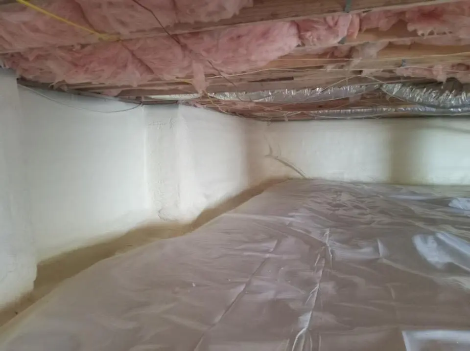 Crawl space encapsulation with closed-cell spray foam for Roof Waterproofing in Gillette